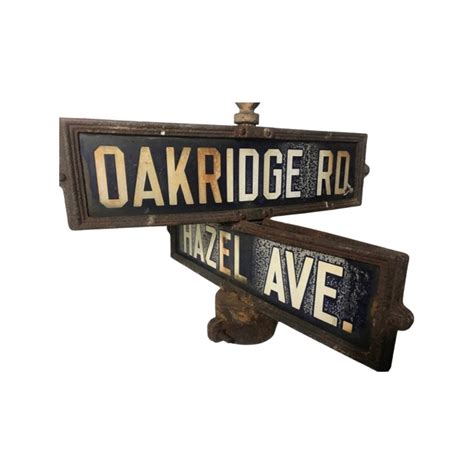 1928 metal porcelain enamel box signs streets los angeles|vintage porcelain street signs.